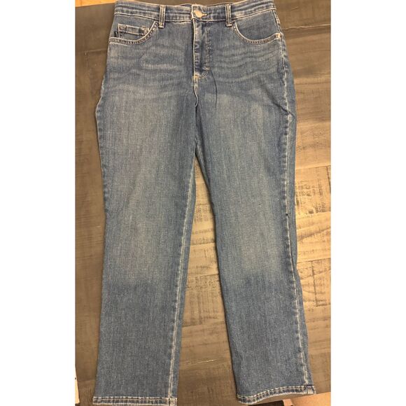 Lee Relaxed Fit Straight Leg High Rise - Sz 10S - Picture 2 of 11